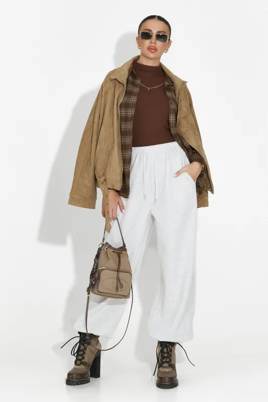 Pantaloni dama casual gri Isoria Bogas sold by bogas