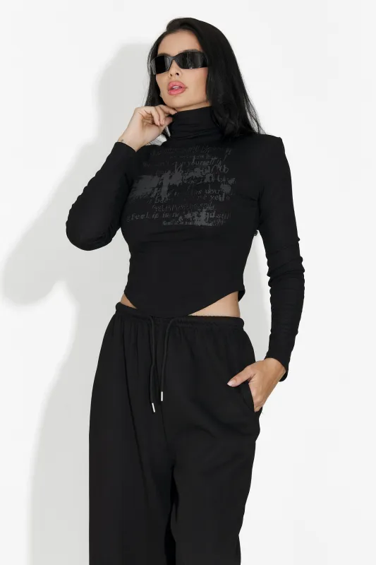 Helanca dama casual neagra Fenalya Bogas sold by bogas