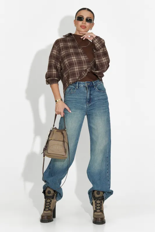 Blugi dama casual albastri Veyra Bogas sold by bogas