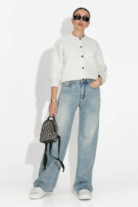 Blugi dama casual bleu Sadia Bogas sold by bogas