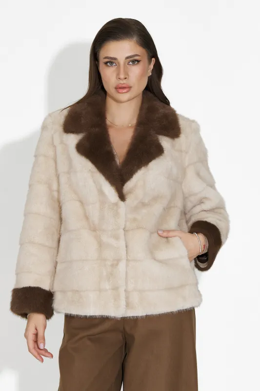 Haina de blana bej Celoria Bogas sold by bogas