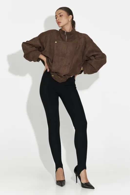 Geaca dama casual maro Ismoria Bogas sold by bogas