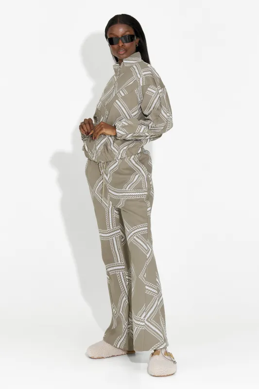 Trening dama casual kaki Kristela Bogas sold by bogas