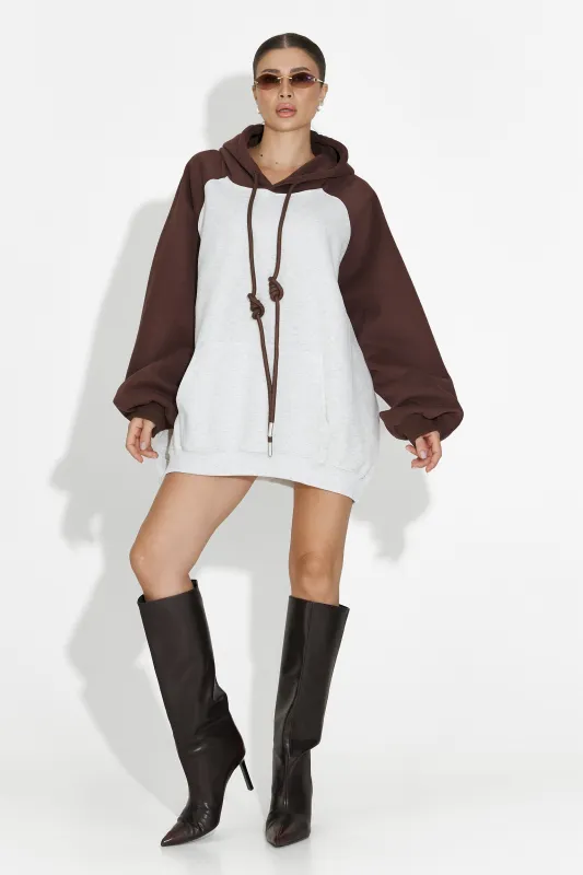 Hanorac dama casual maro Tavric Bogas sold by bogas