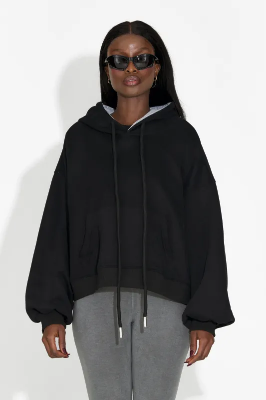 Hanorac dama casual negru Loravia Bogas sold by bogas