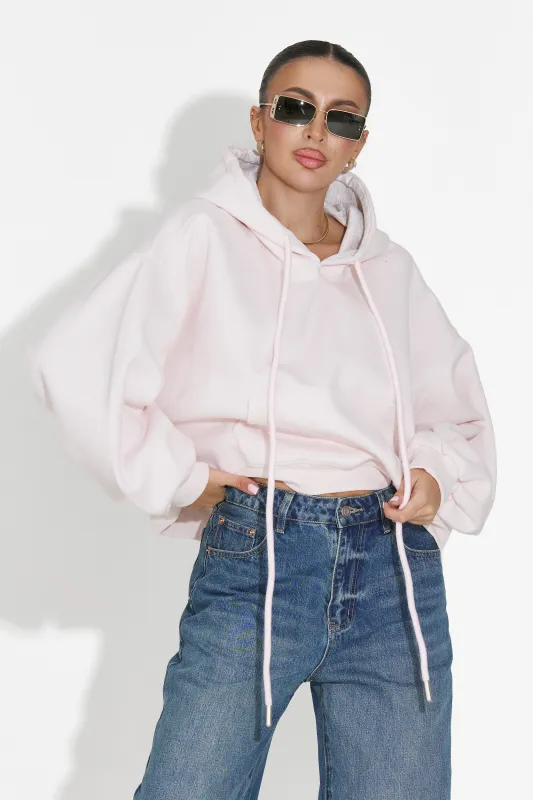 Hanorac dama casual roz Loravia Bogas sold by bogas