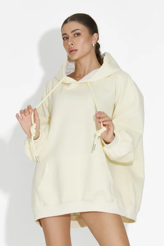 Hanorac dama casual galben Noblesa Bogas sold by bogas