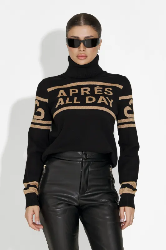 Pulover ski dama negru Jovelia Bogas sold by bogas