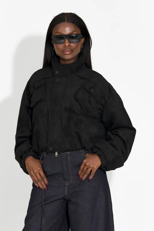 Jacheta dama casual neagra Trinidad Bogas sold by bogas