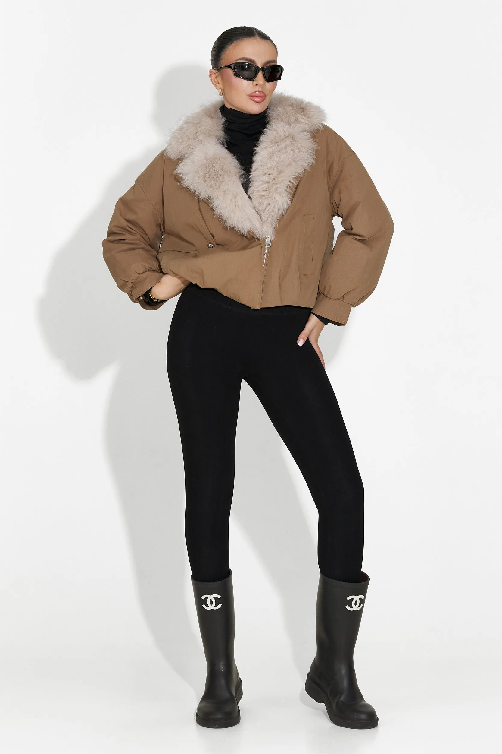 Geaca dama casual maro Eriora Bogas sold by bogas product image thumbnail 5