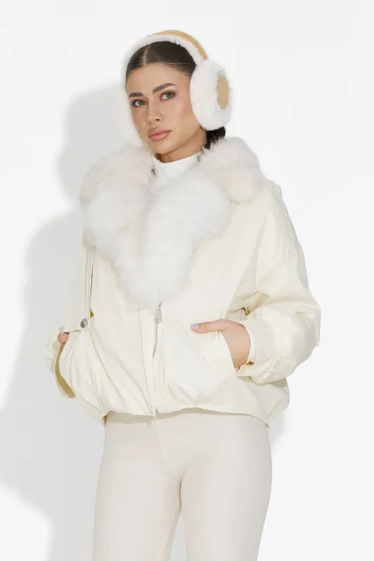 Geaca dama casual bej Eriora Bogas sold by bogas