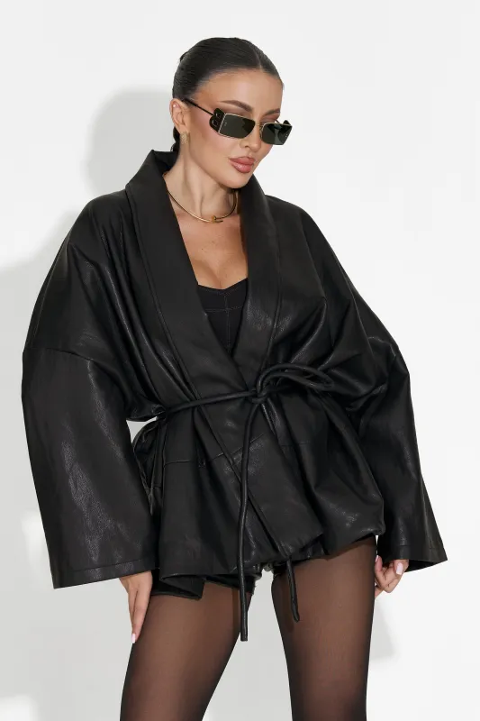 Jacheta dama eleganta neagra Wandia Bogas sold by bogas