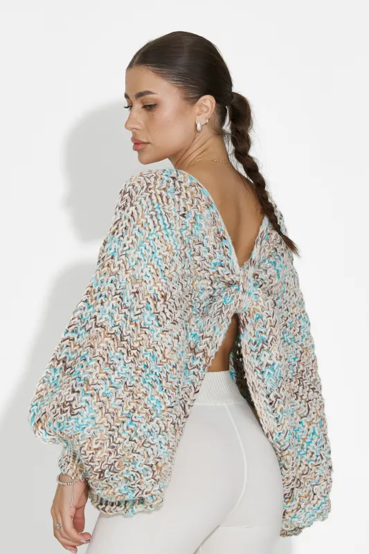 Pulover dama casual bleu Miralis Bogas sold by bogas