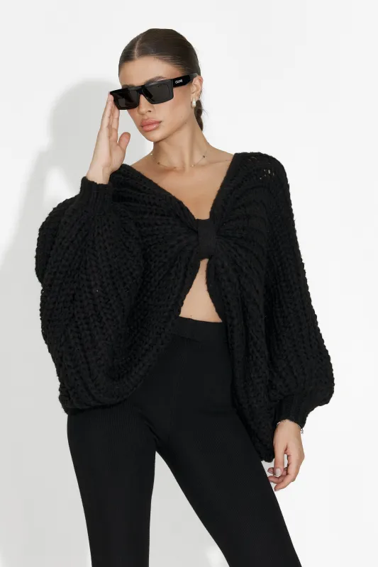 Pulover dama casual negru Raviana Bogas sold by bogas