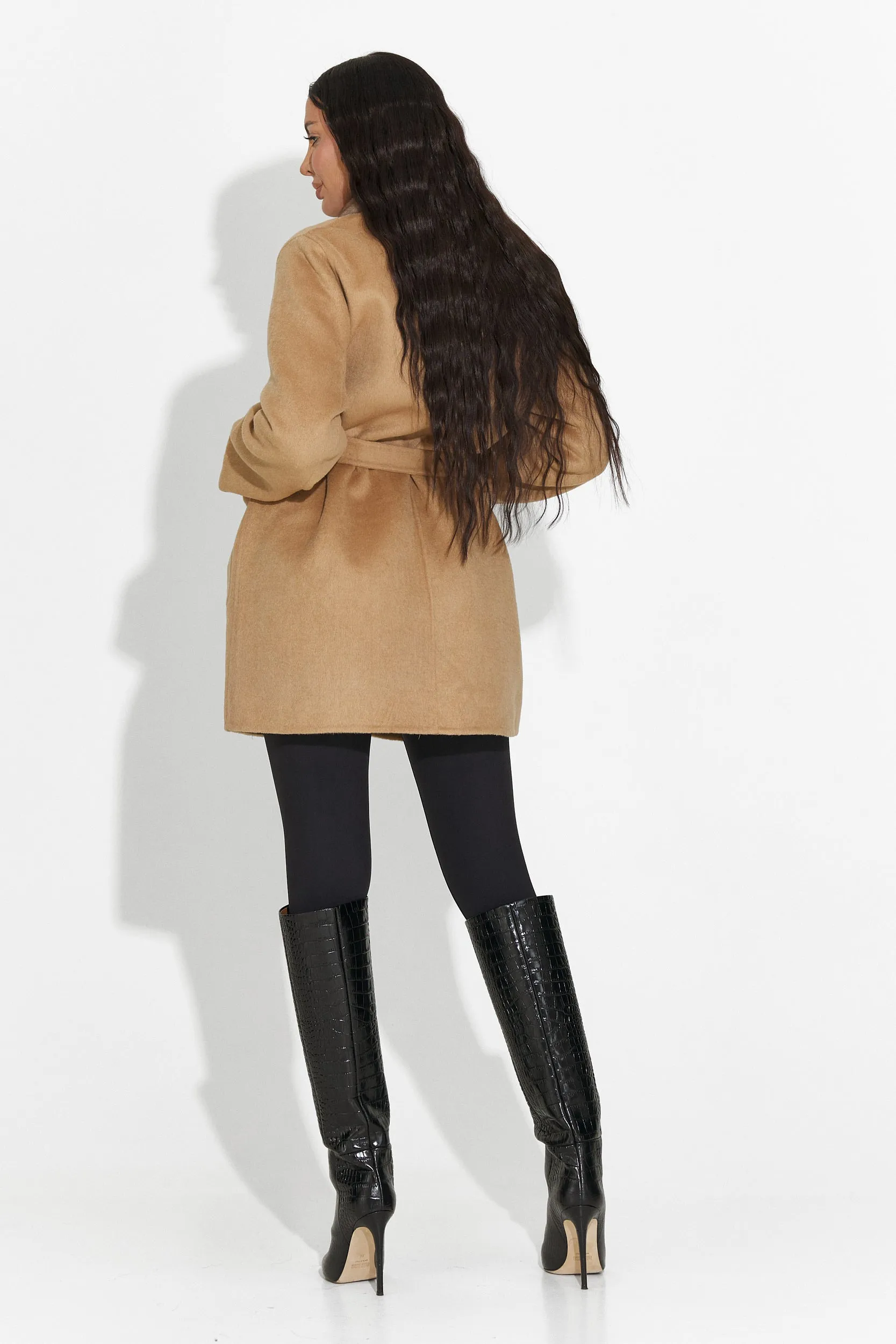 Palton dama elegant maro Gelira Bogas sold by bogas product image thumbnail 5