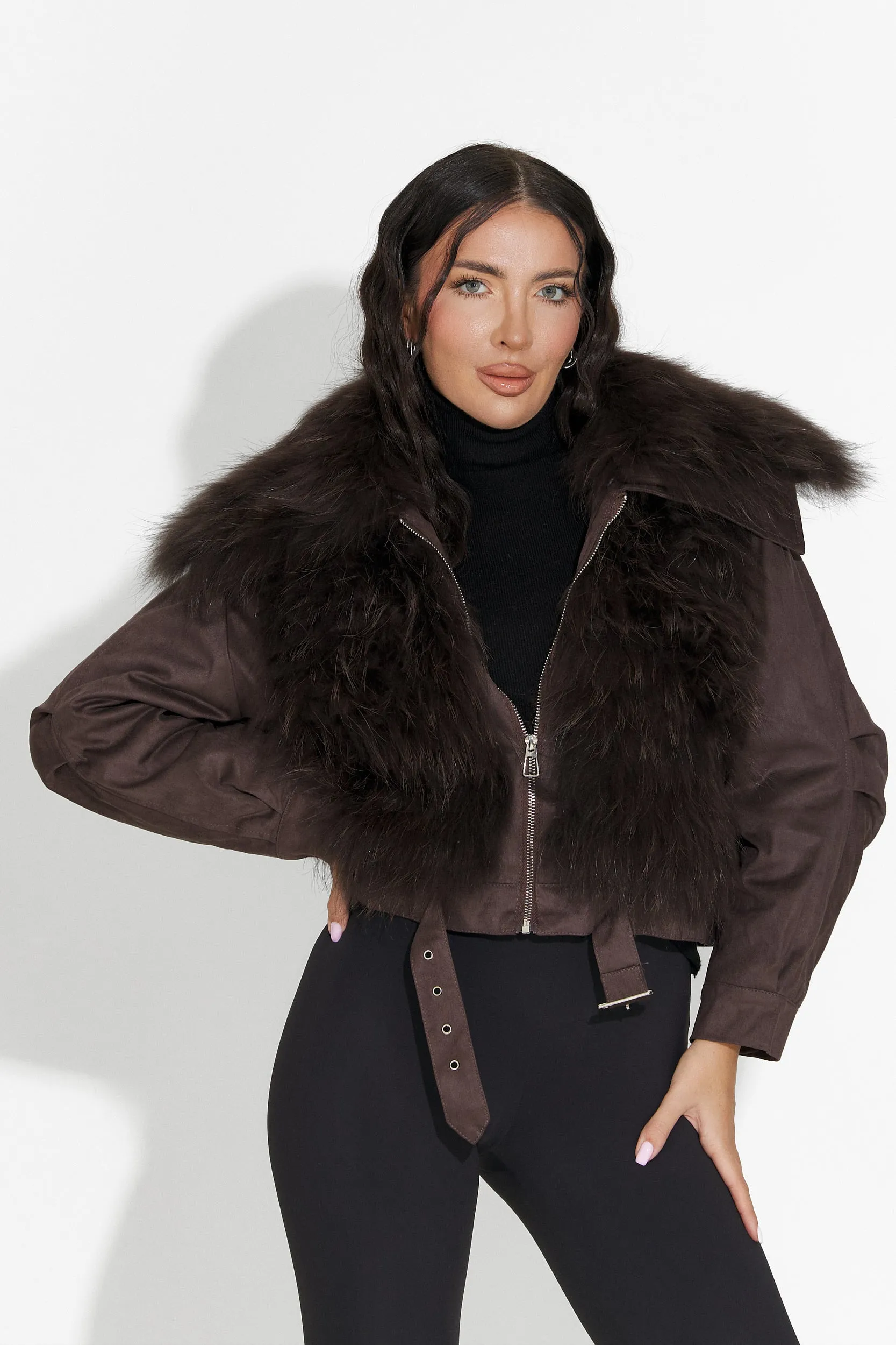 Geaca dama casual maro Dresara Bogas sold by bogas product image thumbnail 3