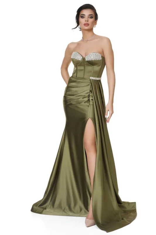 Rochie dama lunga kaki Venetzia Bogas sold by bogas