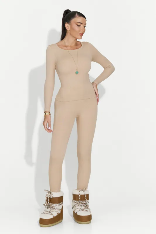 Compleu dama underwear bej Dominia Bogas sold by bogas