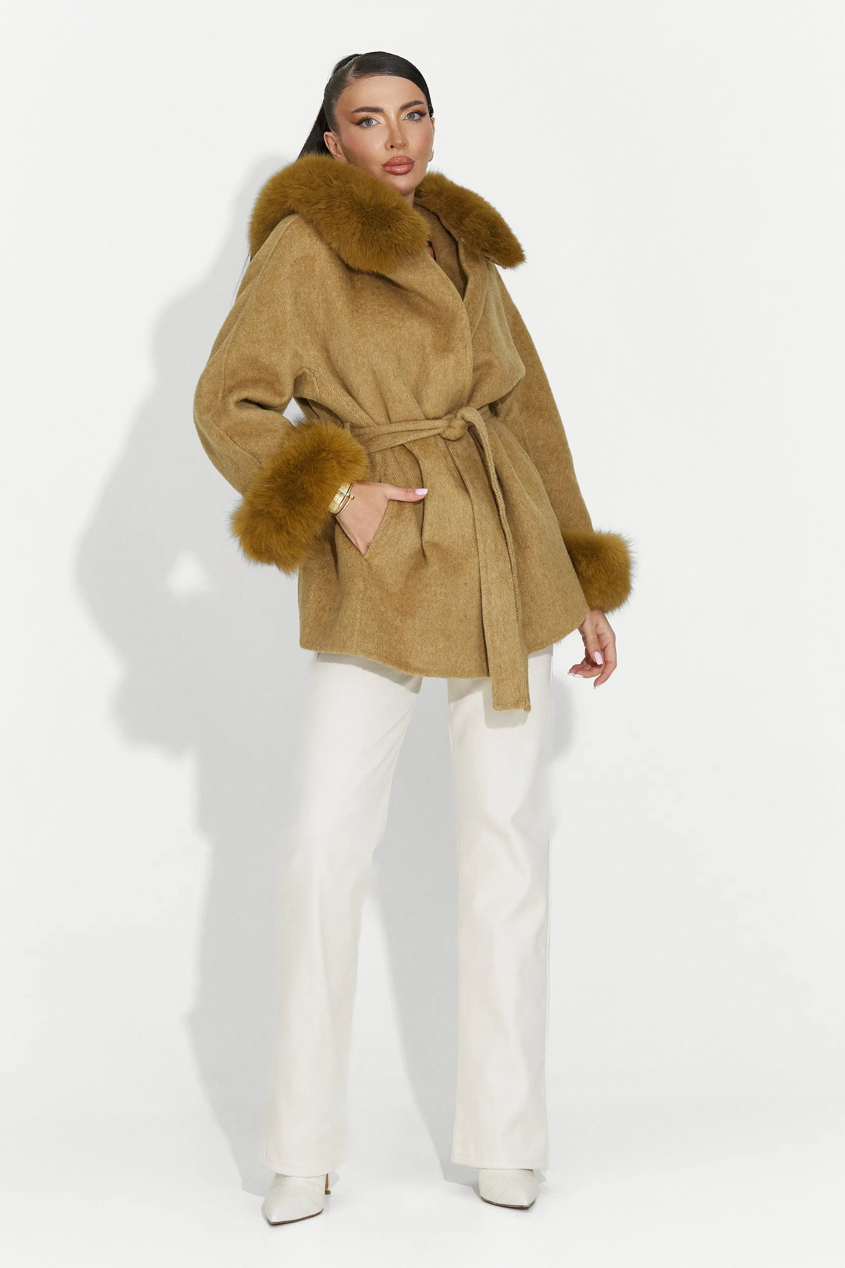 Palton dama elegant maro Betina Bogas sold by bogas product image thumbnail 4