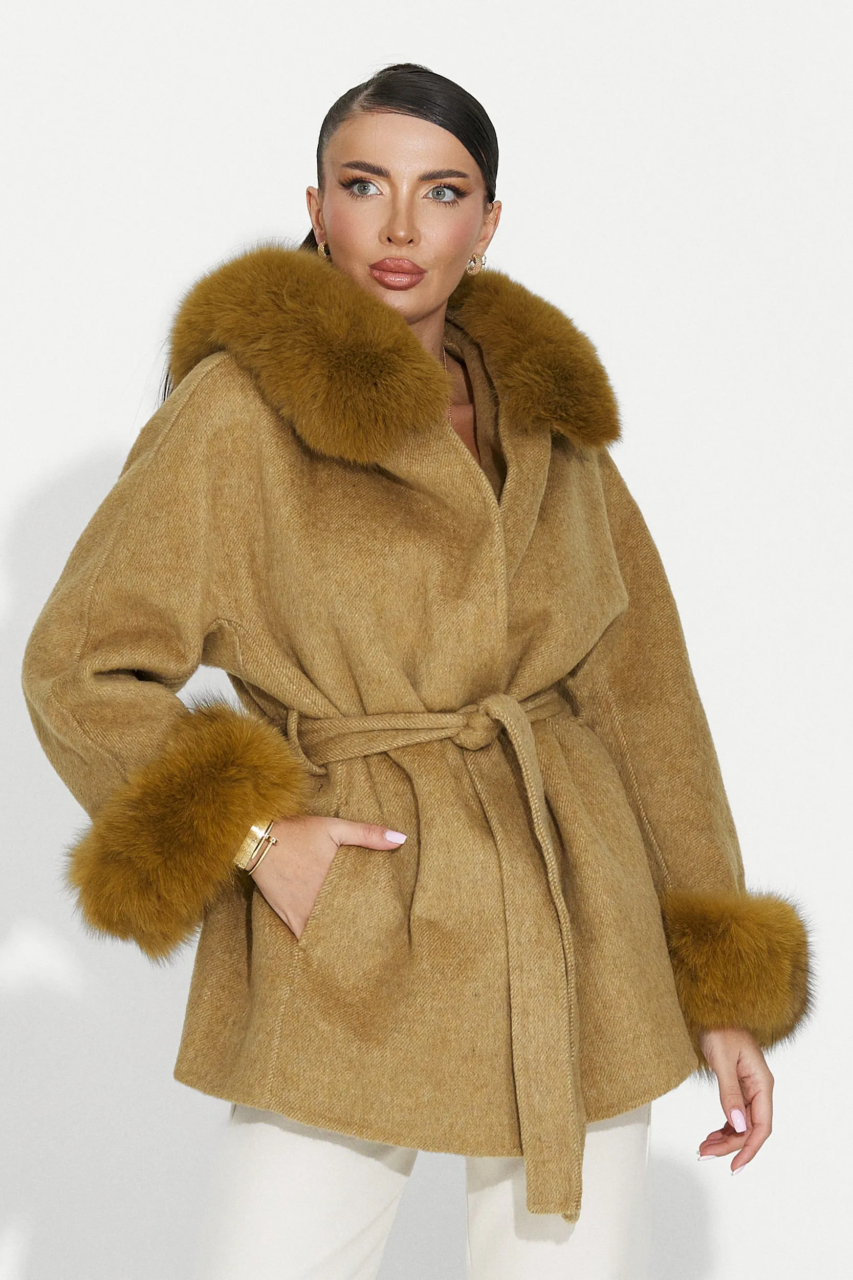 Palton dama elegant maro Betina Bogas sold by bogas product image thumbnail 3