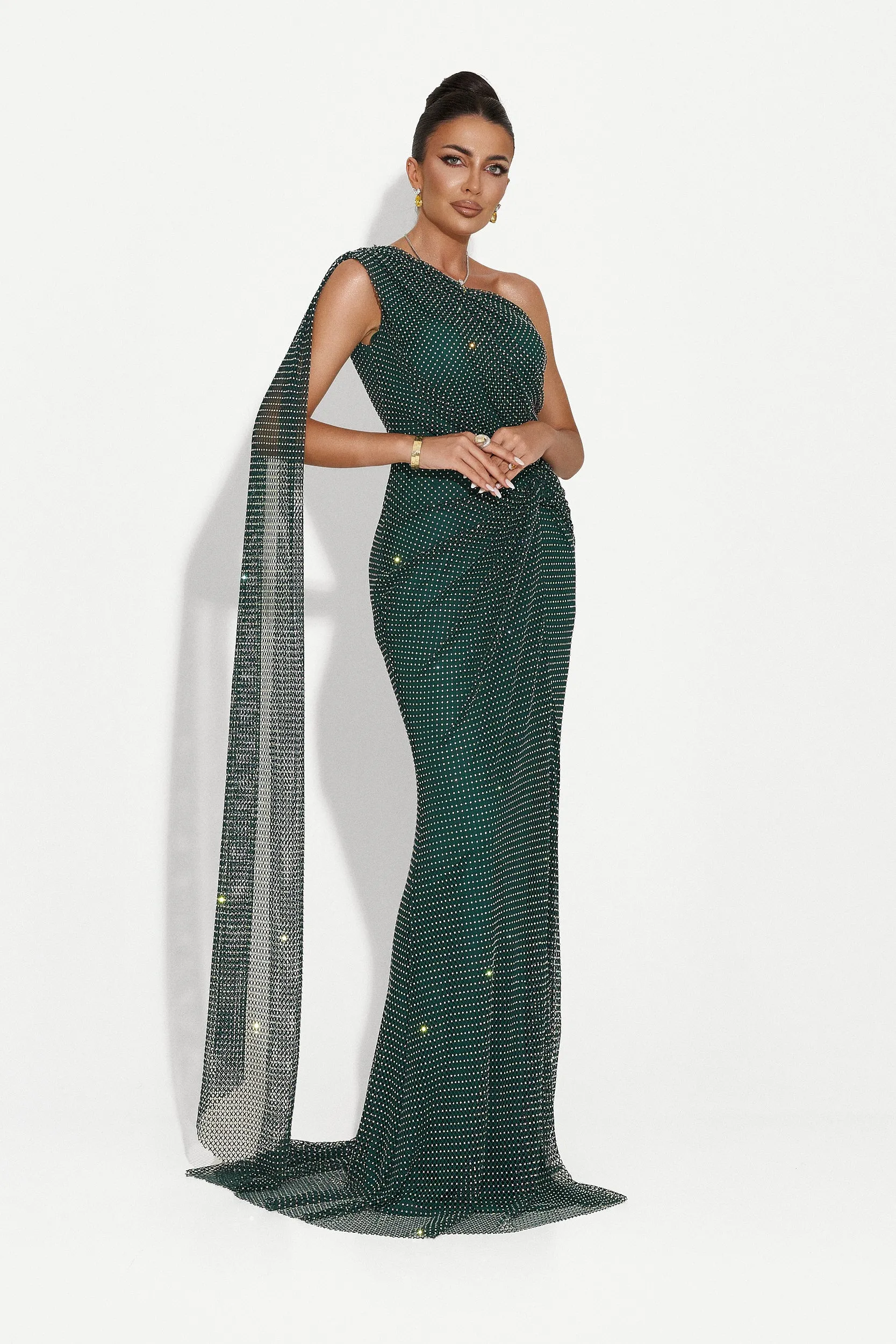 Rochie dama lunga verde Casida Bogas sold by bogas