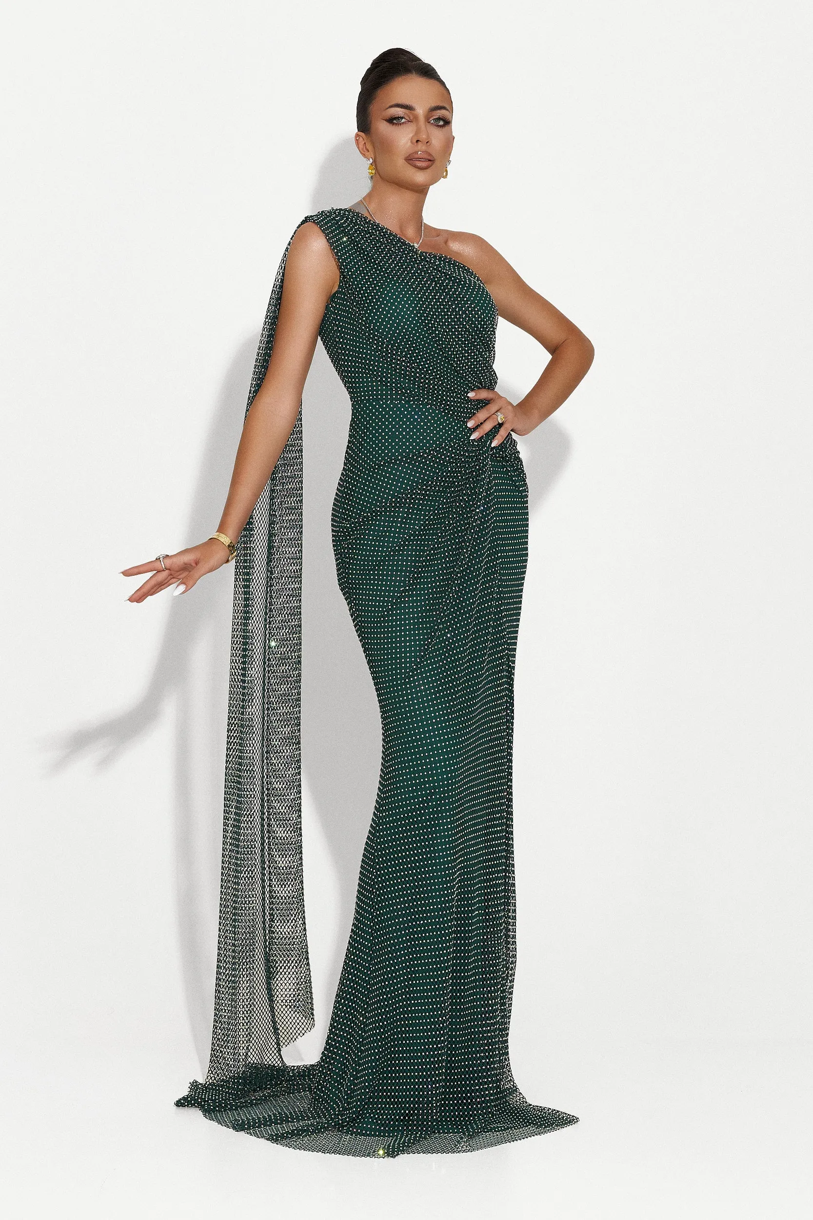 Rochie dama lunga verde Casida Bogas sold by bogas product image thumbnail 5