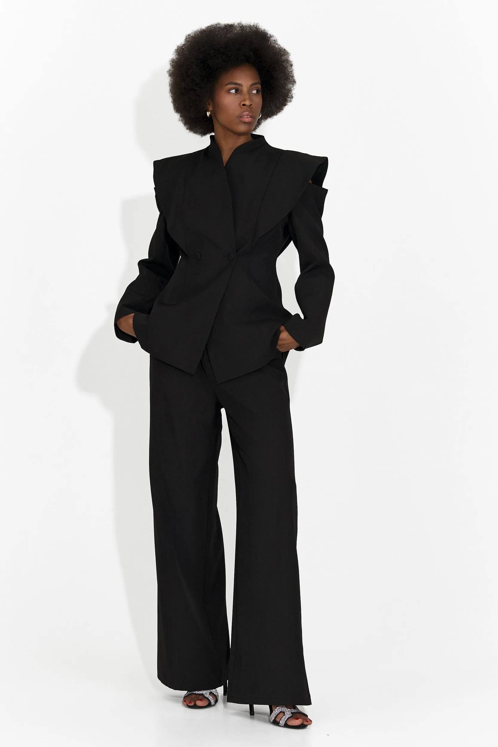 Costum dama elegant negru Latefa Bogas sold by bogas product image thumbnail 2