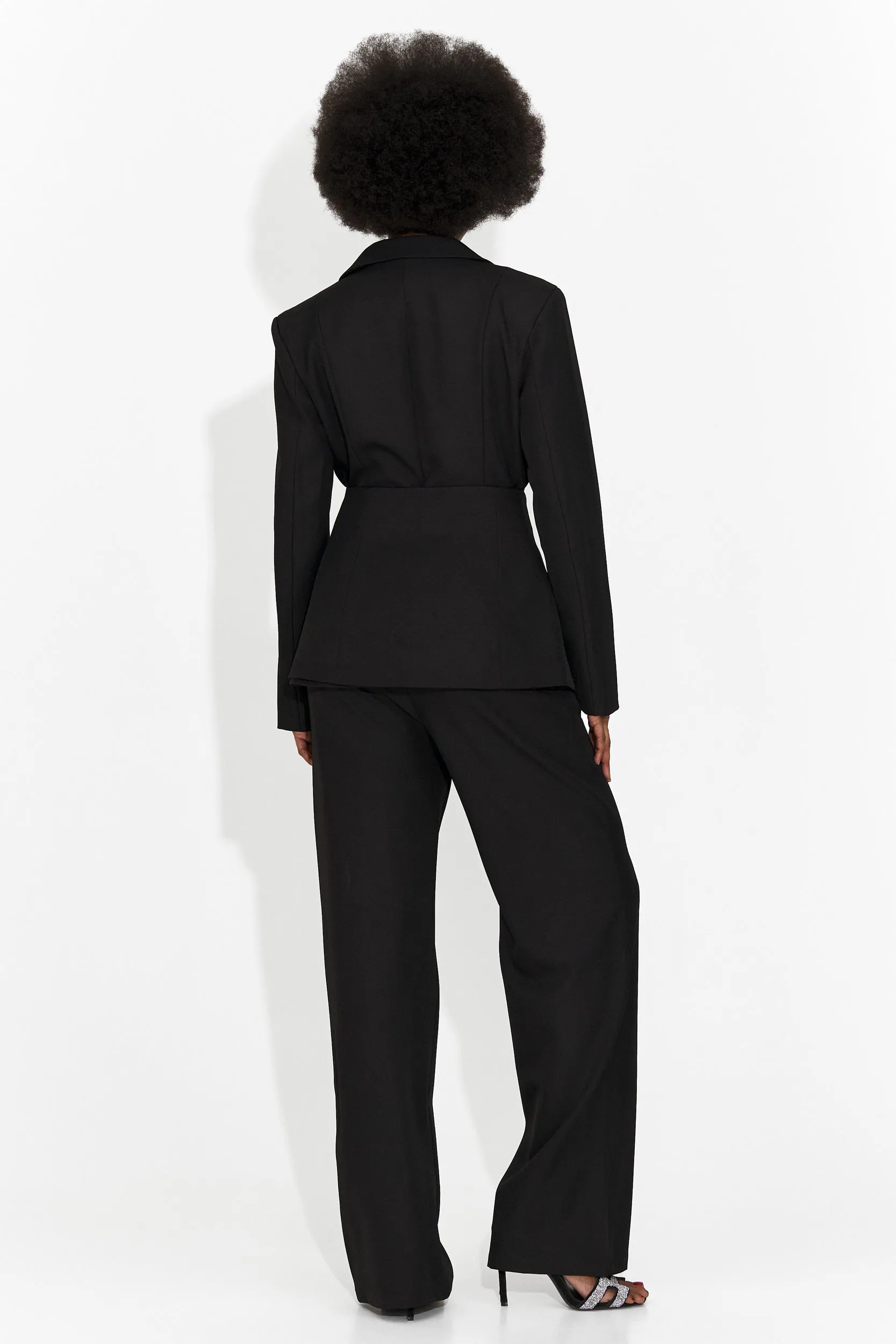 Costum dama 3 piese sacou + corset + pantaloni negru Glimena Bo sold by bogas product image thumbnail 5