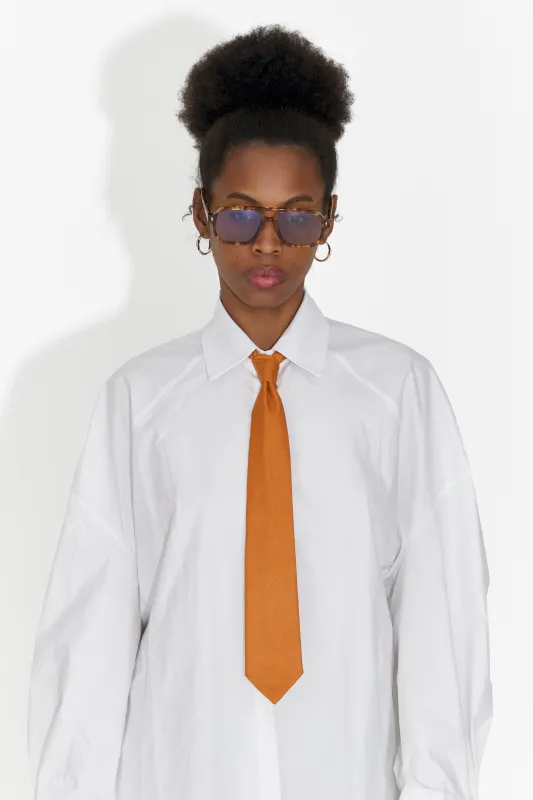 Cravata dama caramiziu Sindia Bogas made by bogas