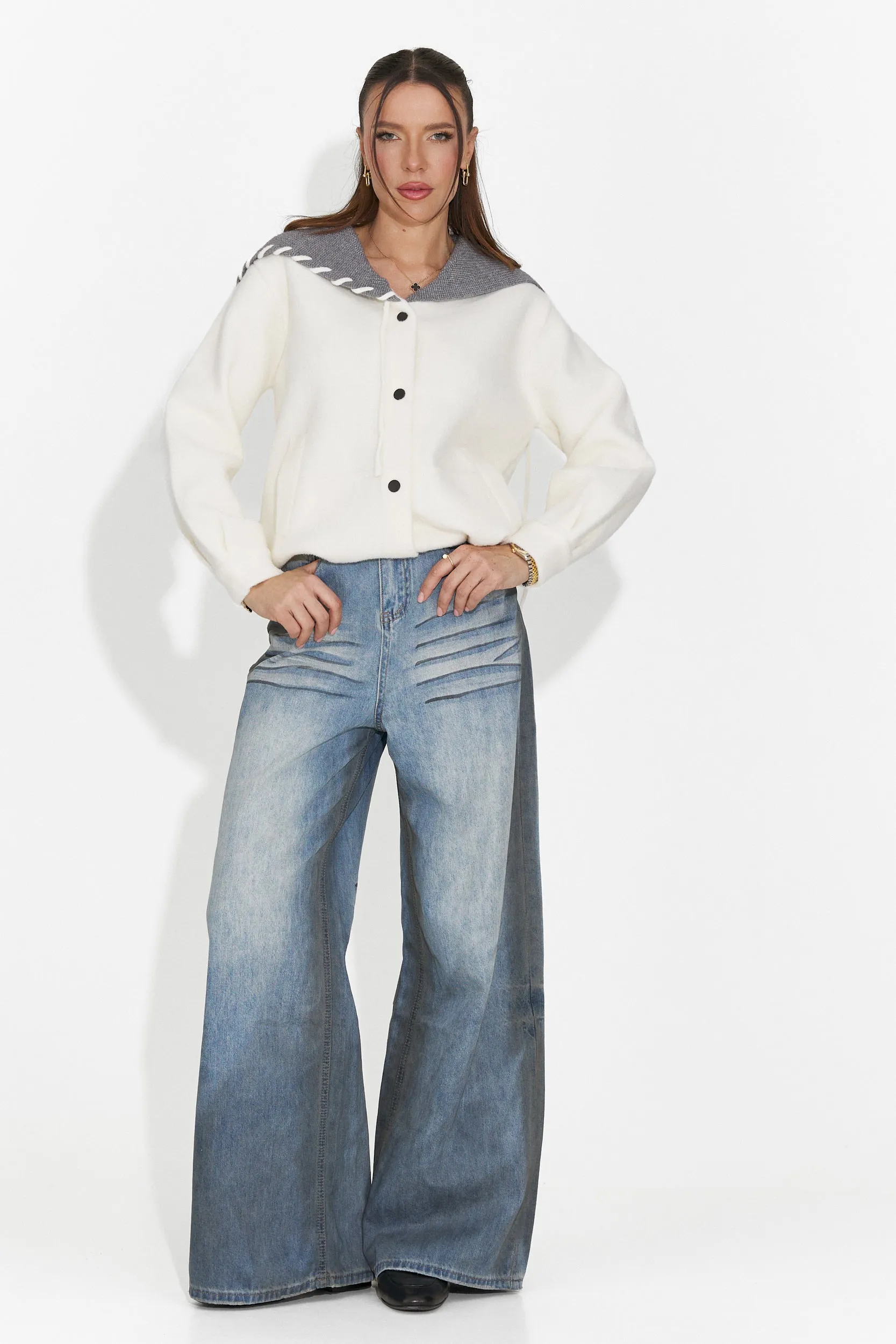 Blugi dama casual albastri Siminia Bogas sold by bogas