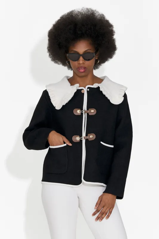 Jacheta dama eleganta neagra Atila Bogas made by bogas