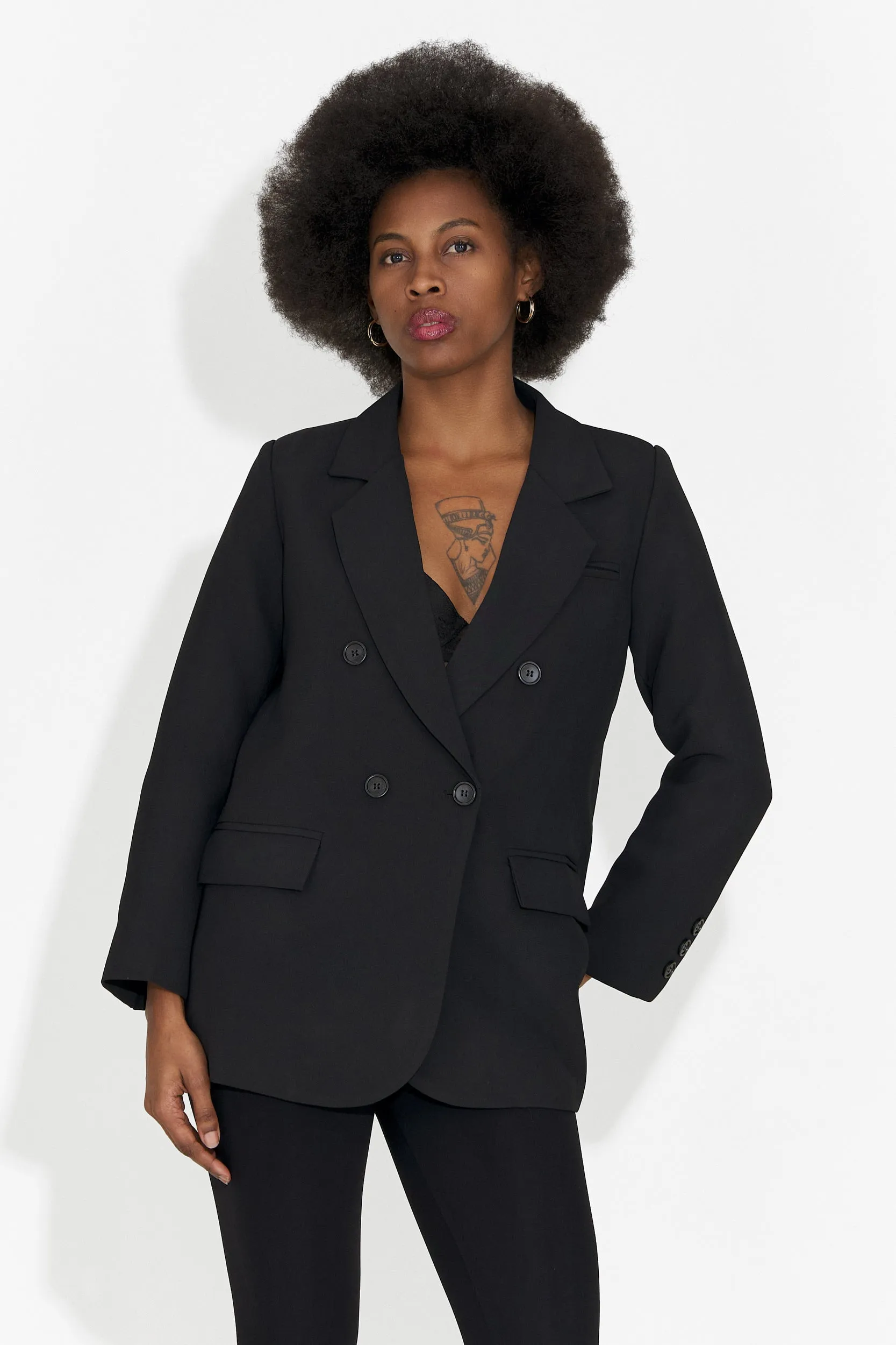 Sacou dama elegant negru Andrea Bogas sold by bogas product image thumbnail 2
