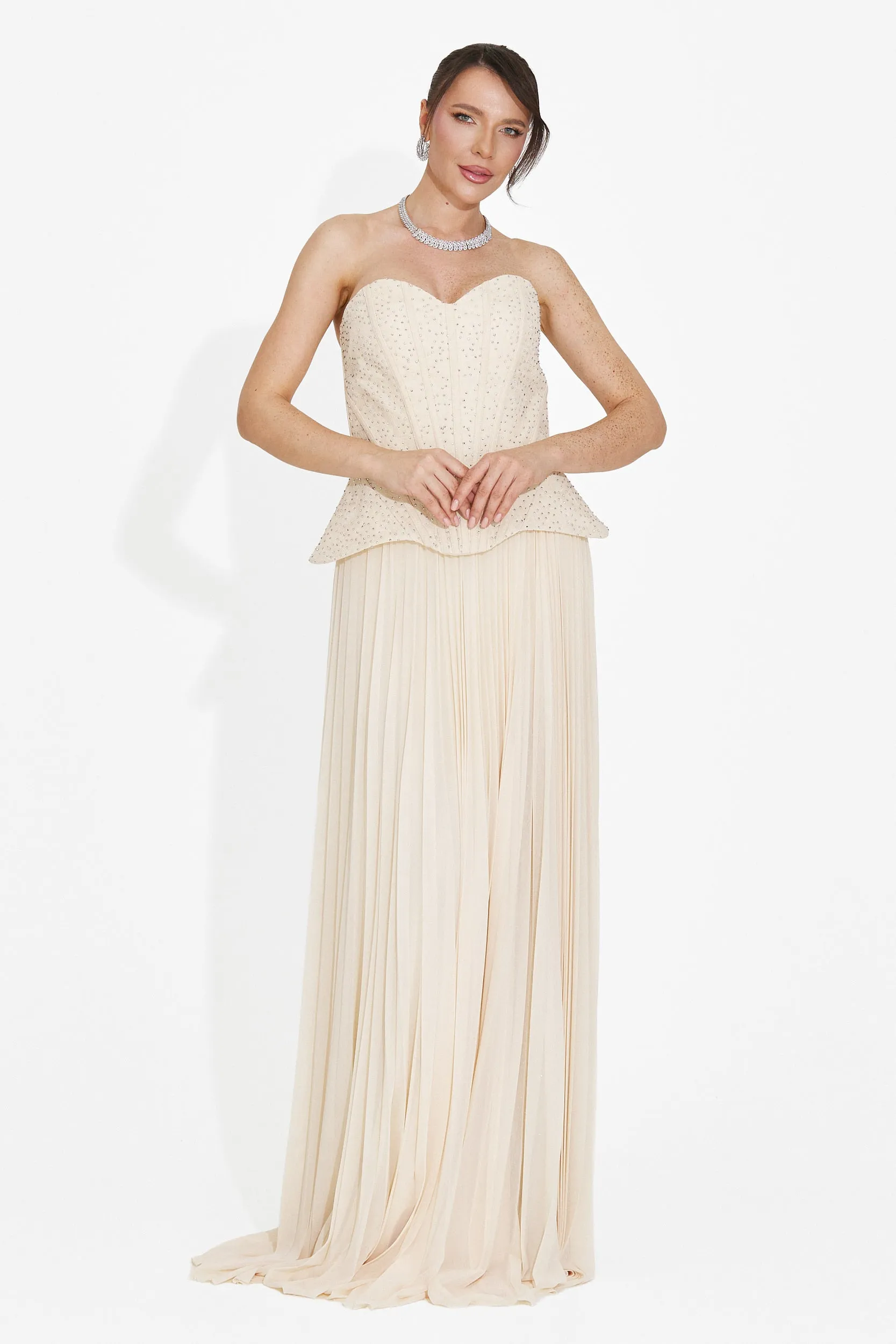 Rochie dama lunga bej Mivea Bogas sold by bogas product image thumbnail 5