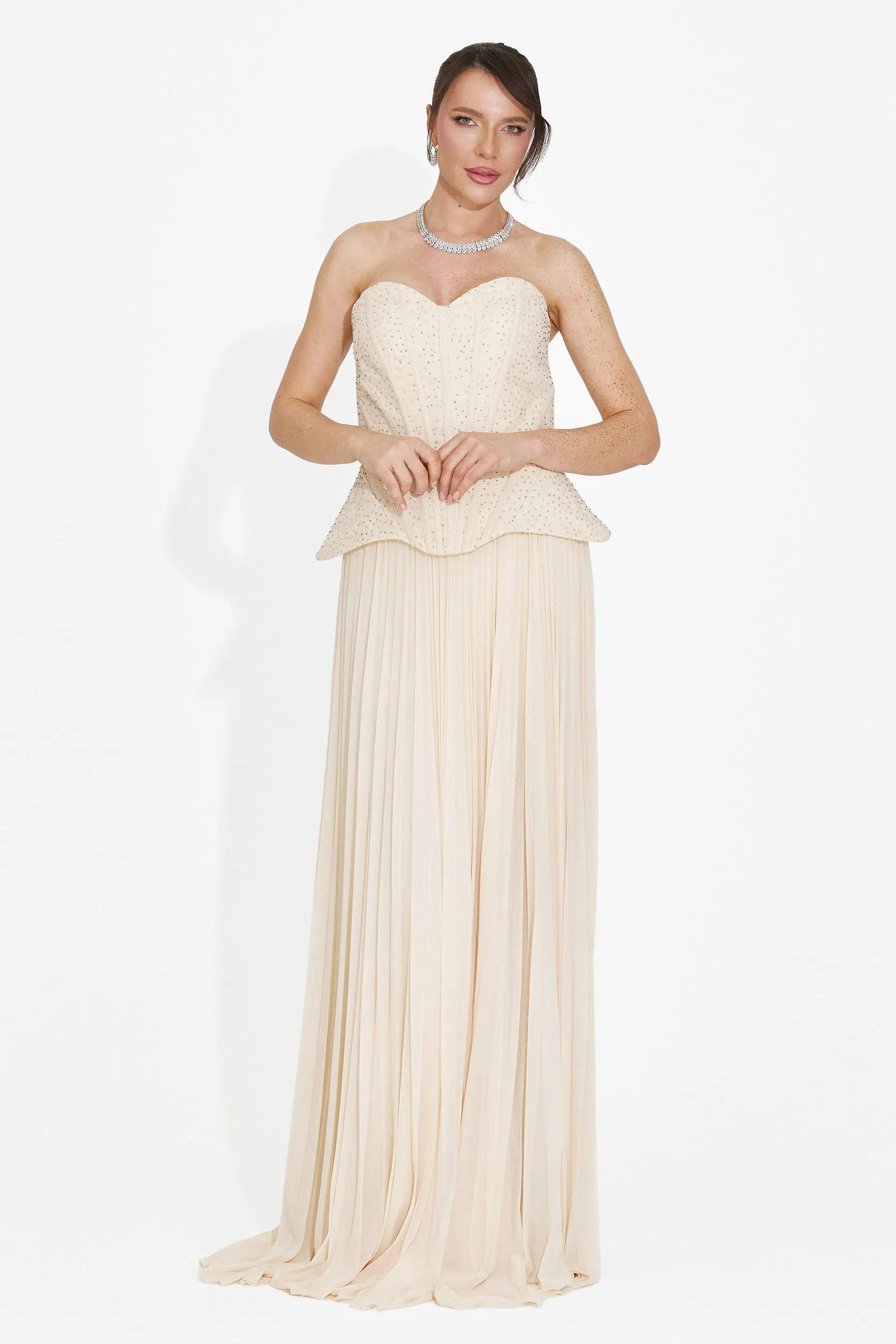 Rochie dama lunga bej Mivea Bogas sold by bogas product image thumbnail 4