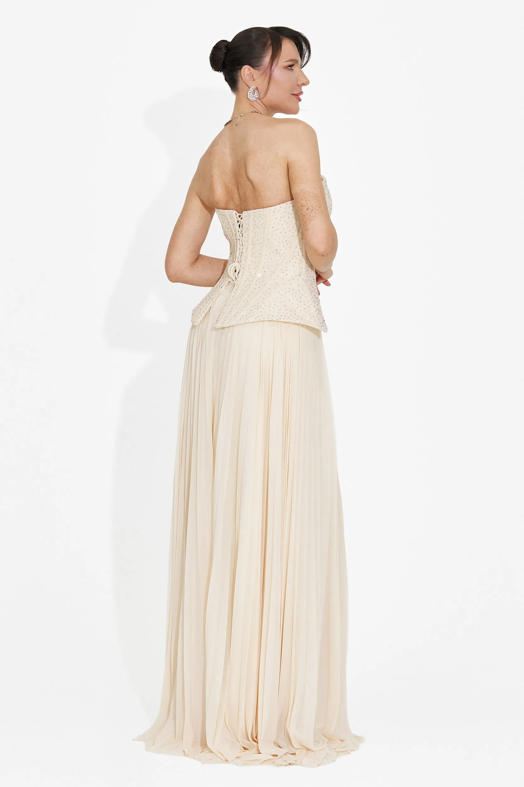 Rochie dama lunga bej Mivea Bogas sold by bogas product image thumbnail 2