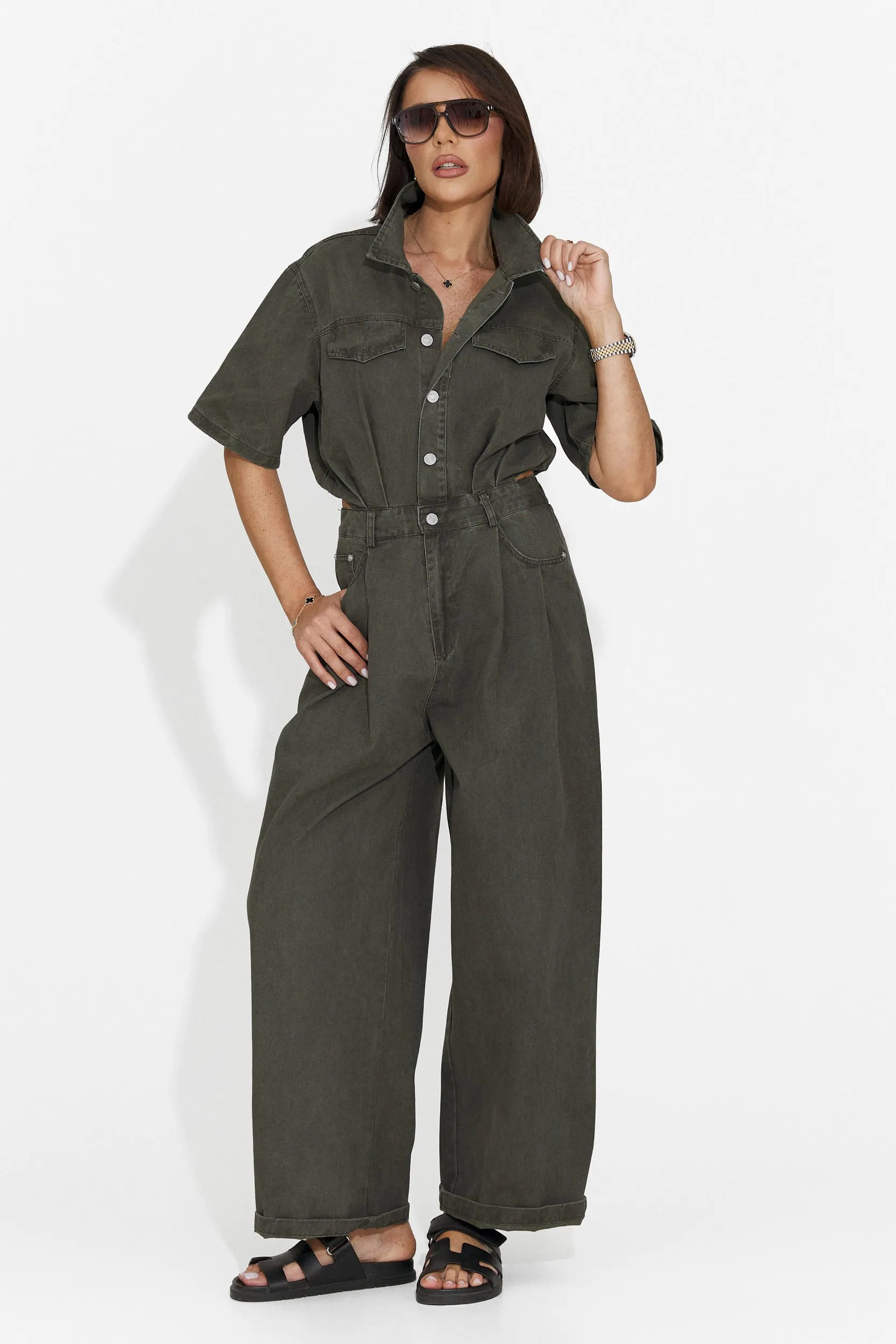 Salopeta dama casual kaki Ayeria Bogas sold by bogas product image thumbnail 2
