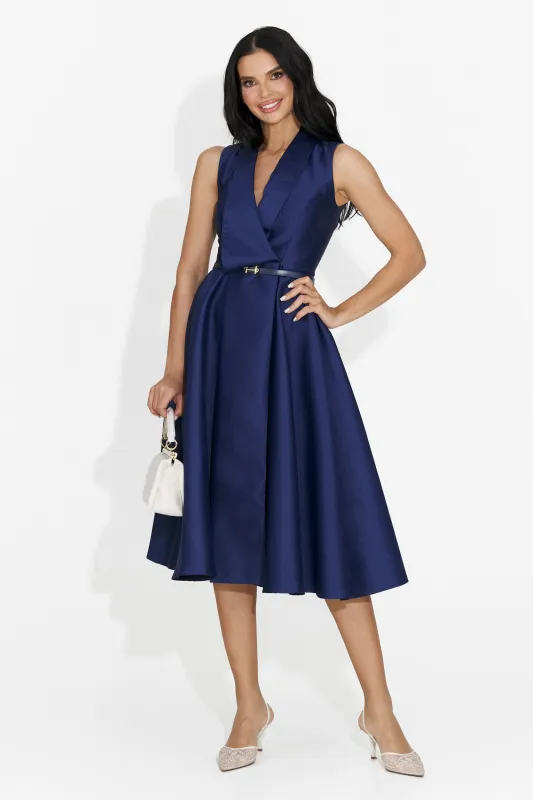 Rochie dama scurta bleumarin Kady Bogas made by bogas