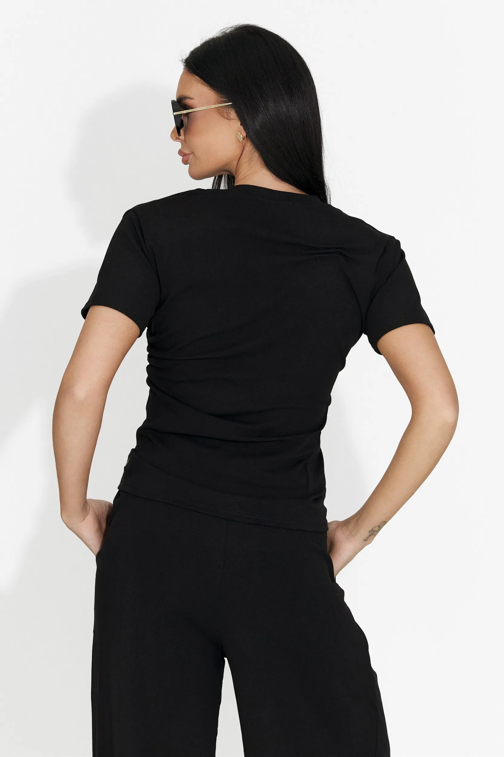 Compleu dama cu pantaloni negru Leah Bogas sold by bogas product image thumbnail 2