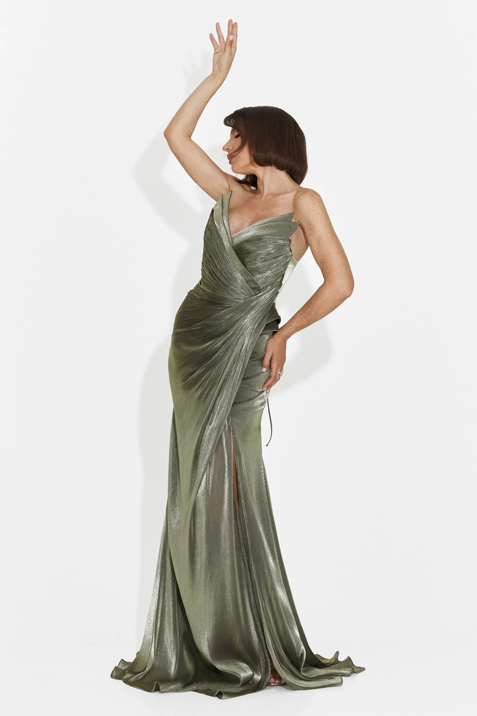 Rochie dama lunga kaki Tilda Bogas sold by bogas product image thumbnail 3