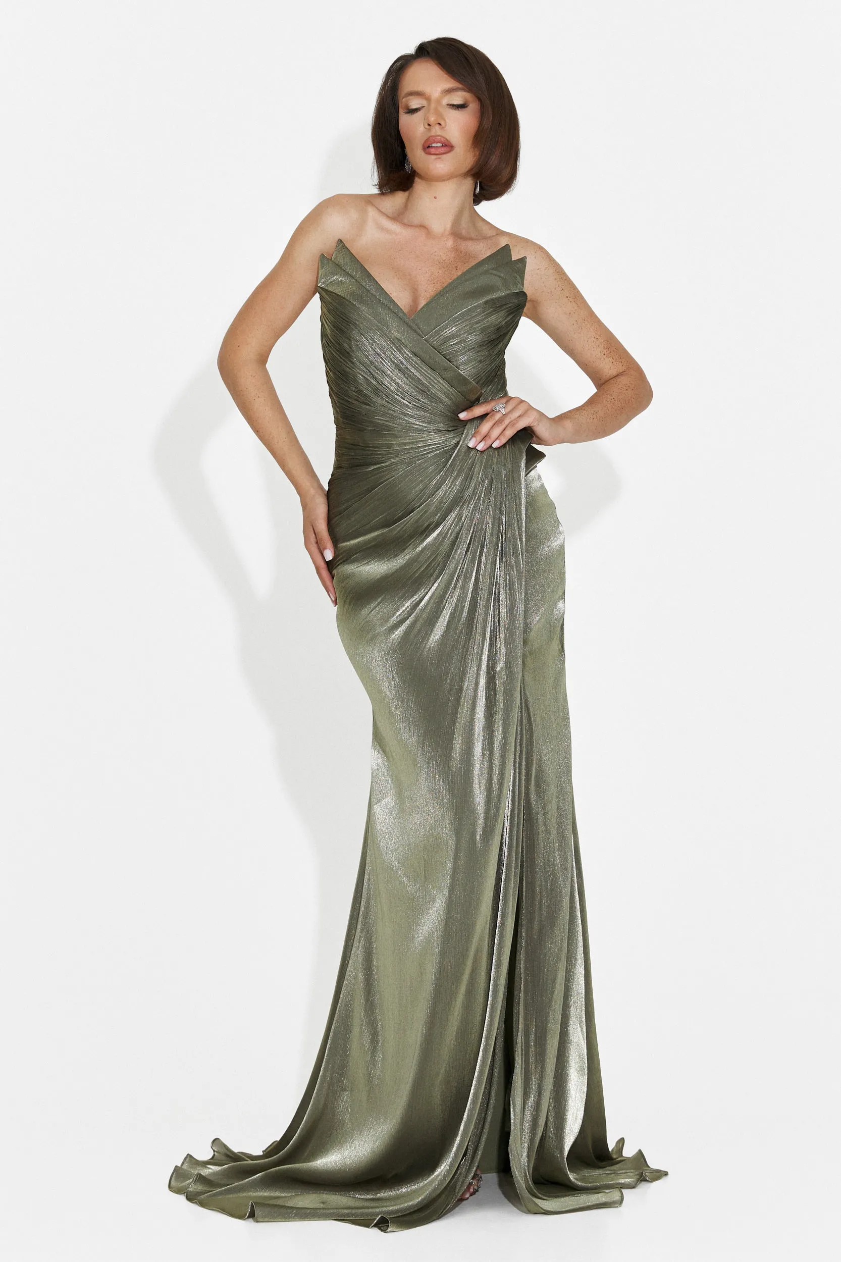 Rochie dama lunga kaki Tilda Bogas sold by bogas product image thumbnail 4