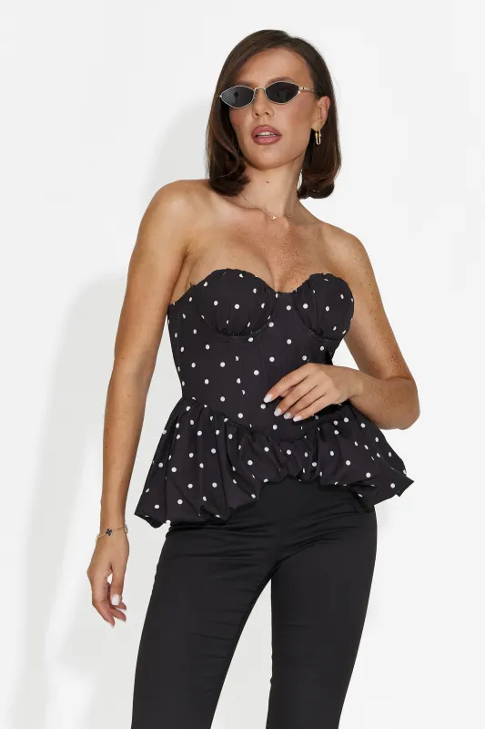 Corset dama casual negru Silviona Bogas made by bogas