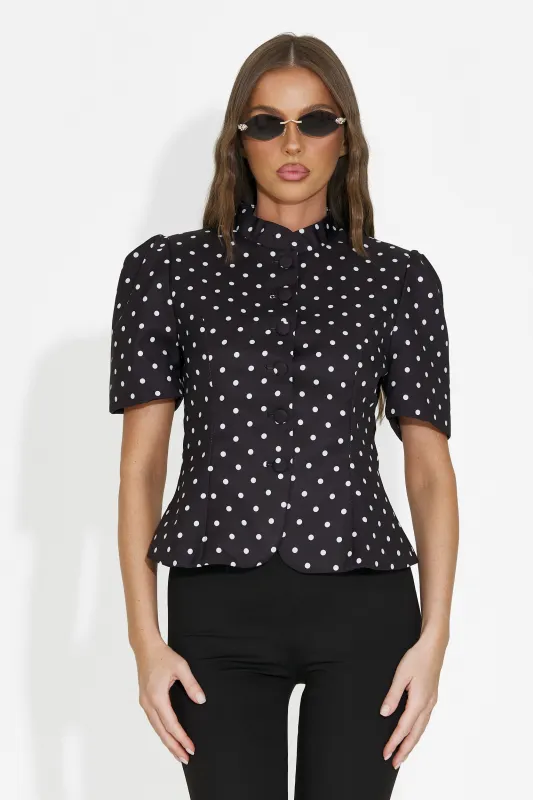 Sacou dama elegant negru Jaylena Bogas made by bogas
