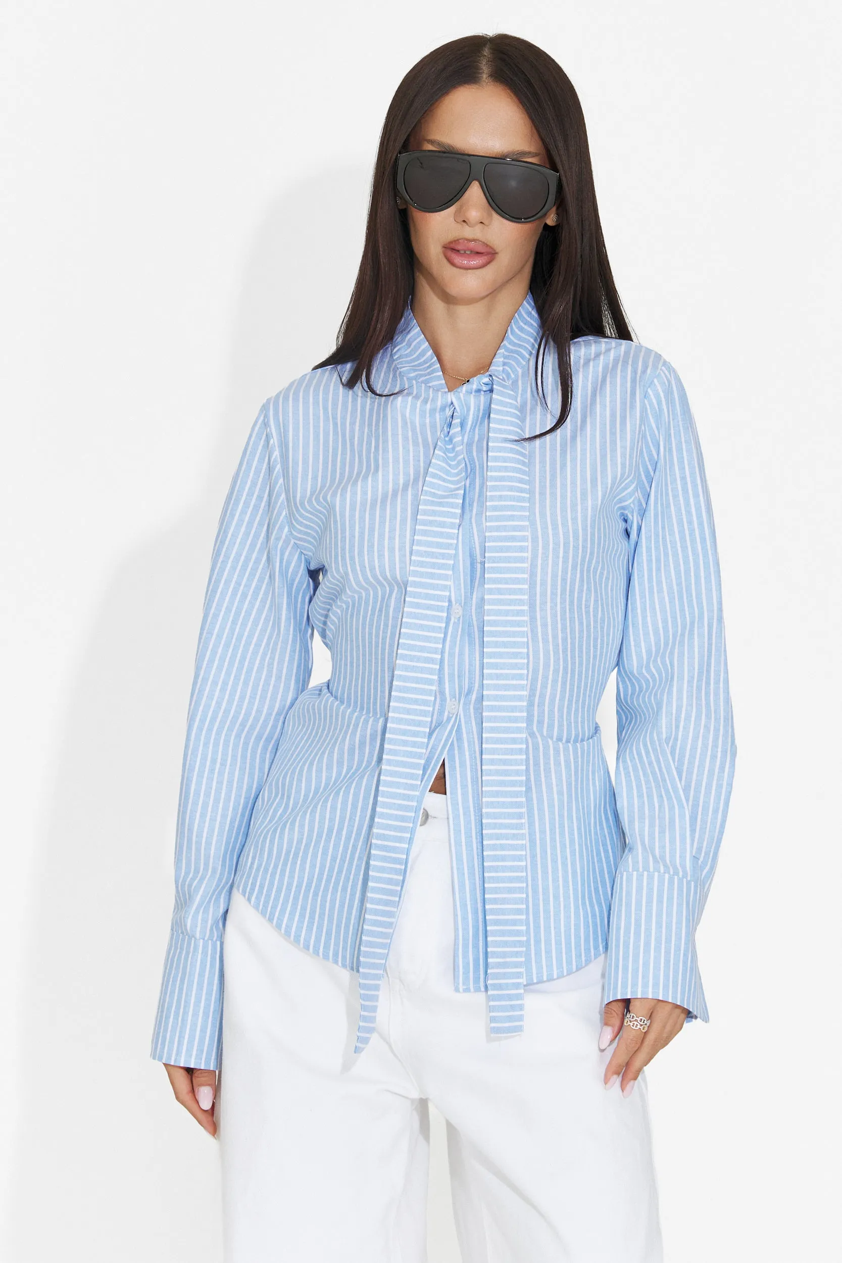 Camasa dama casual bleu Radience Bogas sold by bogas product image thumbnail 5