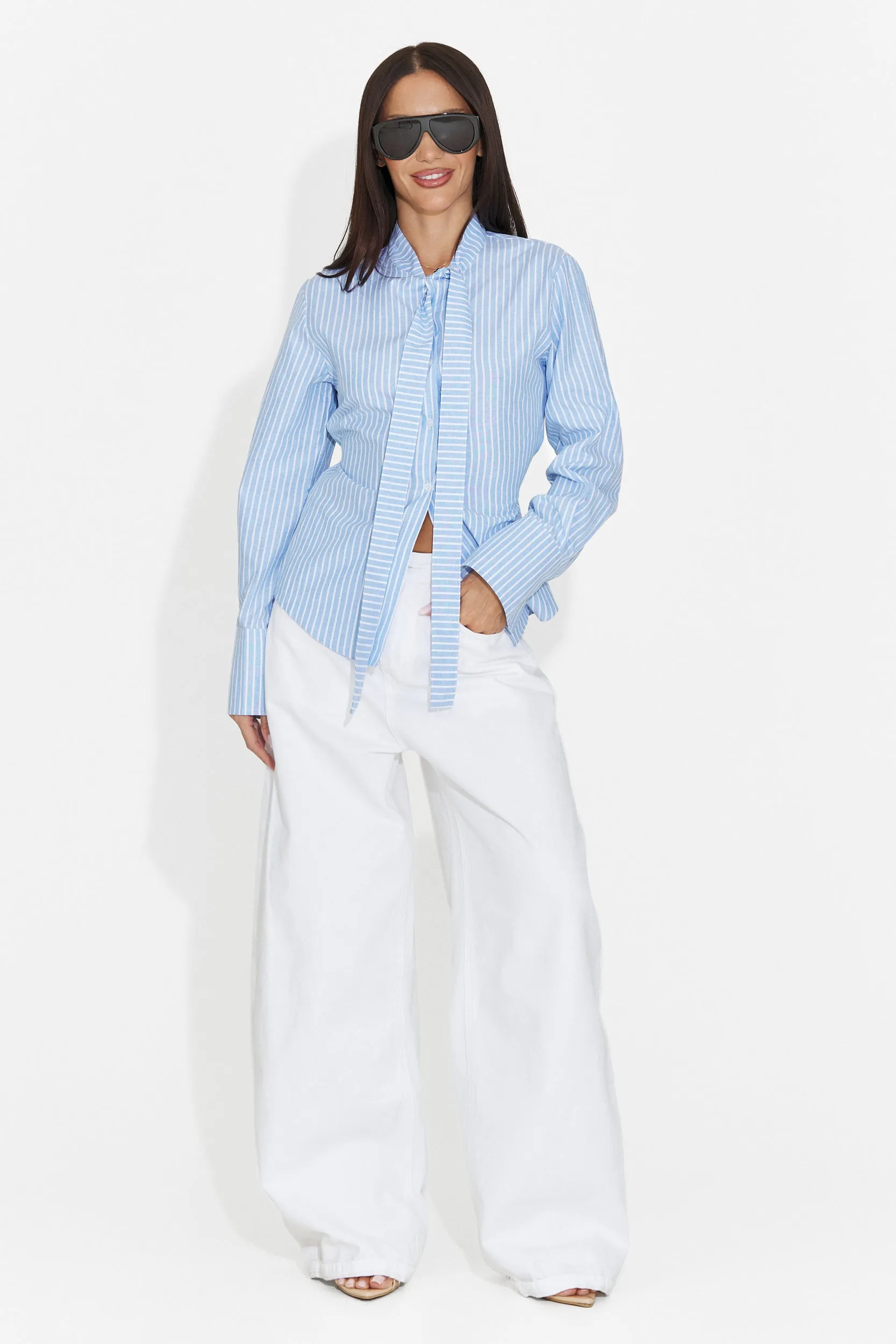 Camasa dama casual bleu Radience Bogas sold by bogas product image thumbnail 4
