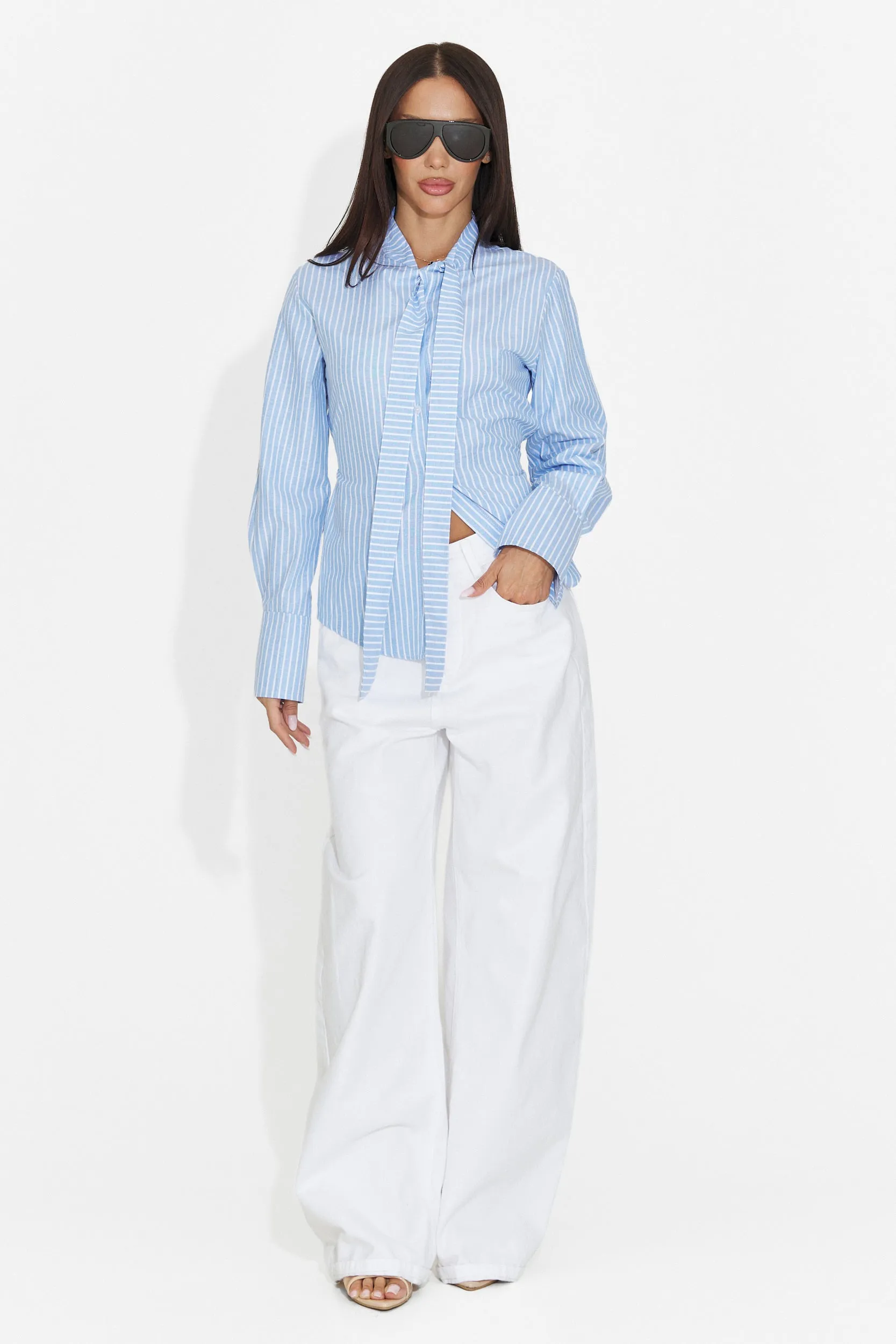 Camasa dama casual bleu Radience Bogas sold by bogas product image thumbnail 2