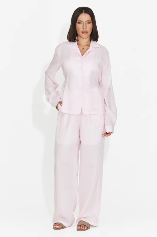 Compleu dama elegant roz Amiest Bogas made by bogas
