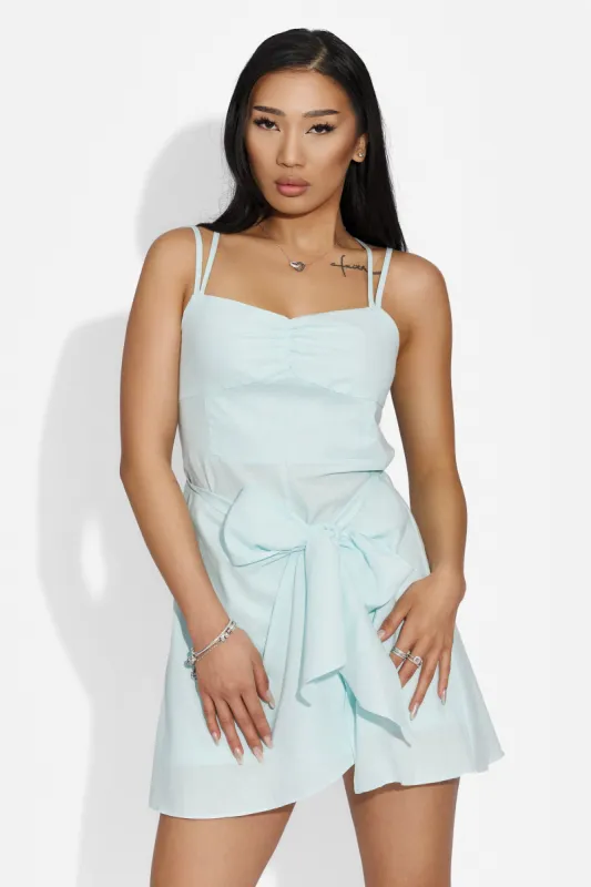 Rochie dama scurta bleu Hirtysa Bogas sold by bogas