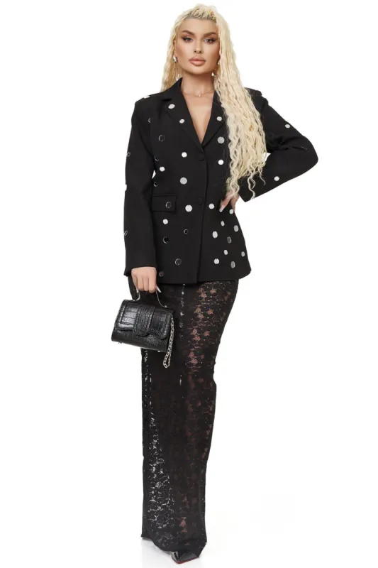 Fusta dama eleganta neagra Fezise Bogas sold by bogas