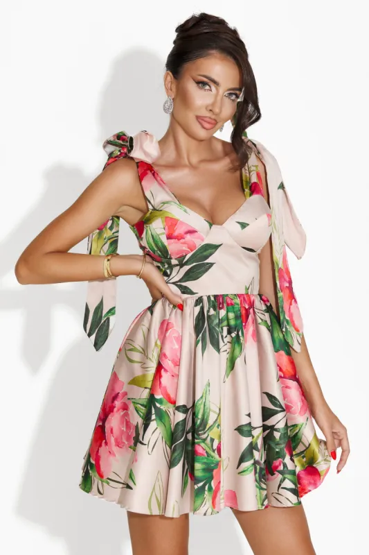 Rochie dama scurta bej Comfea Bogas sold by bogas