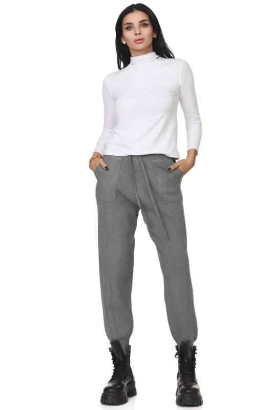 Pantaloni dama casual gri Clesia Bogas sold by bogas